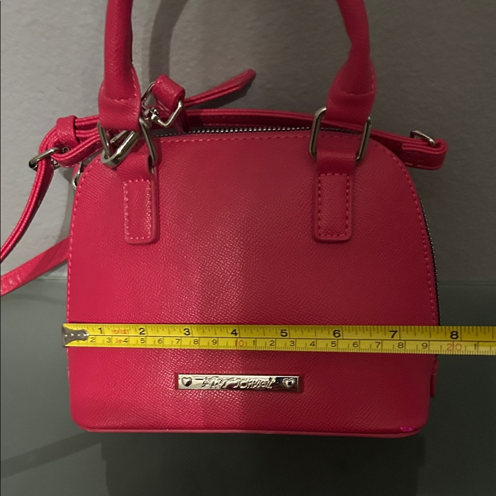 Betsey Johnson Hot Pink Bow Crossbody Bag & Wallet Set - Picture 12 of 15